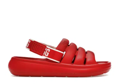 Pre-owned Ugg Sport Yeah Slide (women's) Sneakers In Samba Red