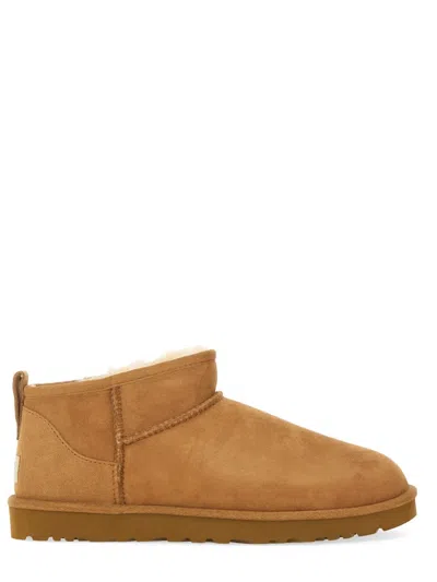 Ugg Classic Ultra Mini Low-cut Brown Twinface Boots In Multi