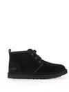 Ugg Lace-up Ankle Boots With Suede Upper In Black
