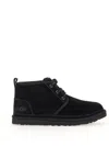 Ugg Lace-up Ankle Boots With Suede Upper In Black