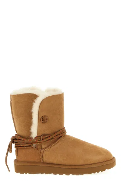 Ugg Bailey Tie Ankle Boots In Brown