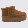Ugg Classic Ultra Mini Platform Ankle Boots In Chestnut In Brown