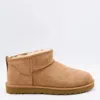 Ugg Biscuit Suede Classic Ultra Mini Ankle Boots In Brown