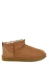 Ugg Biscuit Suede Classic Ultra Mini Ankle Boots In Brown