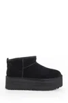 Ugg Classic Ultra Mini Platform Ankle Boots In Black