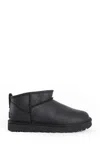 Ugg Stivali Classici Ultra Mini In Pelle In Black
