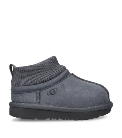 Ugg Kids' Stretch-cuff Classic Ultra Boots In Gray