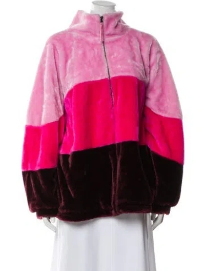 Pre-owned Ugg Striped Jacket In Pink