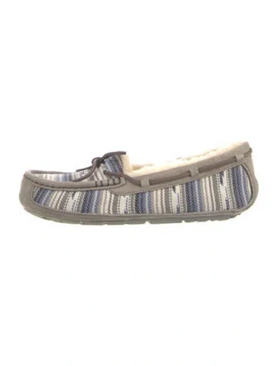 Pre-owned Ugg Striped Moccasins In Multi