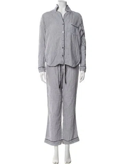 Pre-owned Ugg Striped Pajamas In Gray