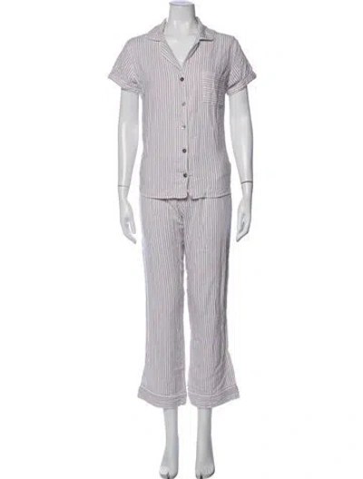 Pre-owned Ugg Striped Pajamas In Pink