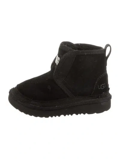 Pre-owned Ugg Kids' Suede Ankle Boots In Black
