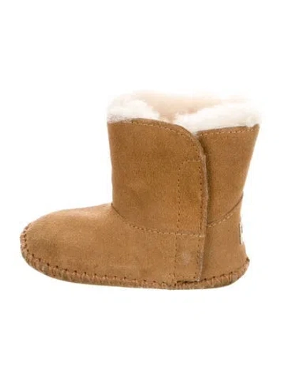 Pre-owned Ugg Babies' Suede Ankle Boots In Neutral