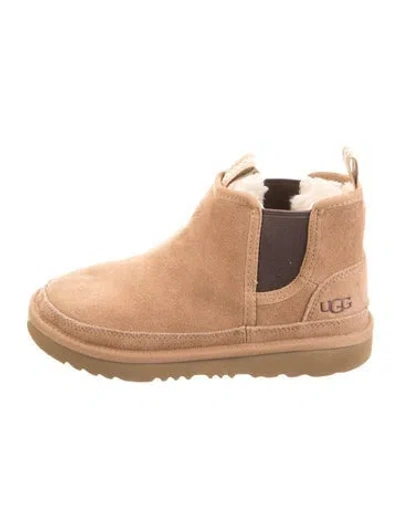 Pre-owned Ugg Babies' Suede Ankle Boots In Neutral