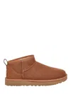 Ugg Suede Ankle Boots With Plush Shearling Lining In Brown
