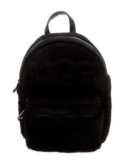 Pre-owned Ugg Suede Backpack In Black