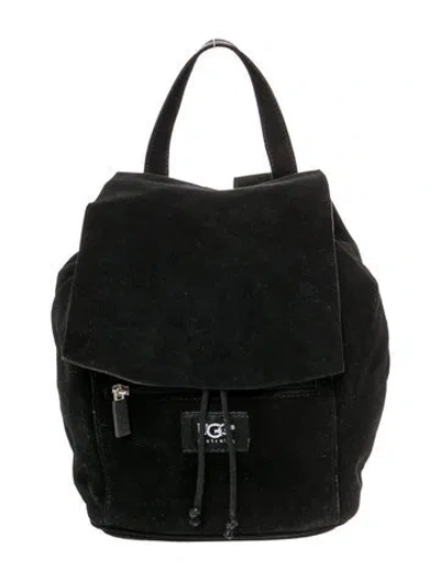 Pre-owned Ugg Suede Backpack In Black