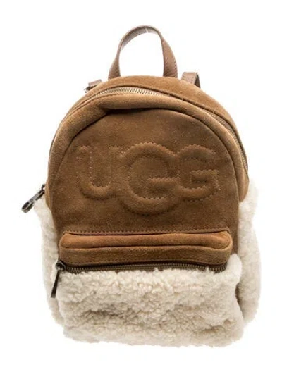 Pre-owned Ugg Suede Backpack In Brown