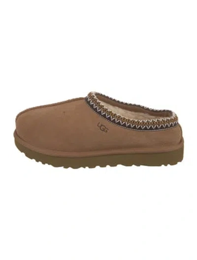 Pre-owned Ugg Suede Ballet Flats In Brown