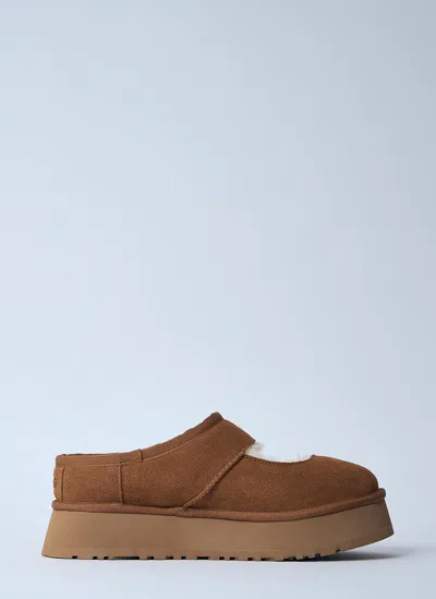Ugg Suede Bea Mary Jane Platform Shoes In Brown