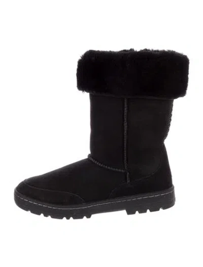 Pre-owned Ugg Suede Boots In Black