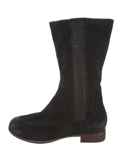 Pre-owned Ugg Suede Boots In Black