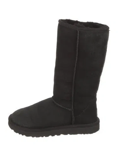 Pre-owned Ugg Suede Boots In Black