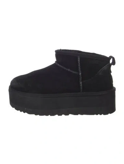 Pre-owned Ugg Suede Boots In Black