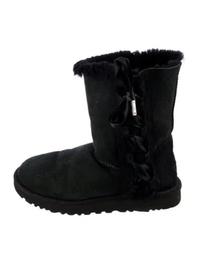 Pre-owned Ugg Suede Boots In Black