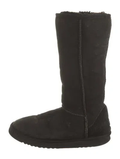 Pre-owned Ugg Suede Boots In Black