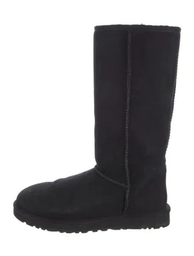 Pre-owned Ugg Suede Boots In Black