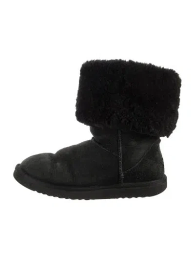Pre-owned Ugg Suede Boots In Black