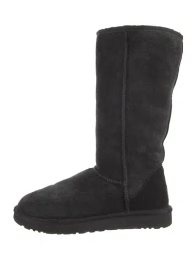 Pre-owned Ugg Suede Boots In Black