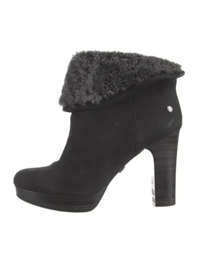 Pre-owned Ugg Suede Boots In Black