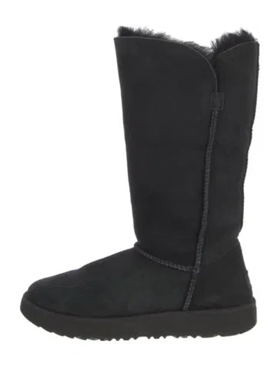 Pre-owned Ugg Suede Boots In Black