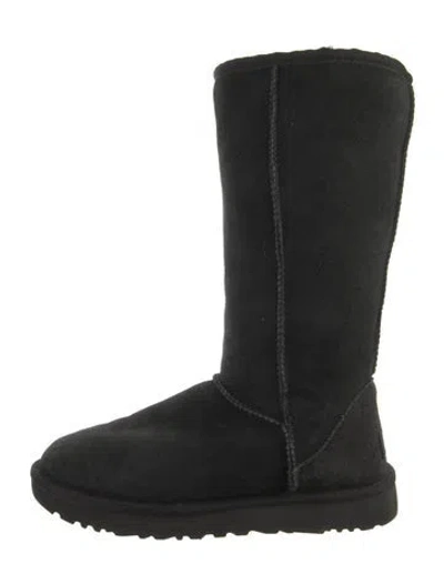 Pre-owned Ugg Suede Boots In Black
