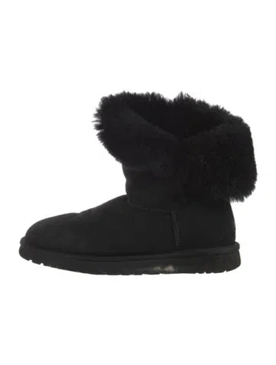 Pre-owned Ugg Suede Boots In Black