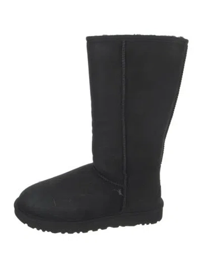 Pre-owned Ugg Suede Boots In Black