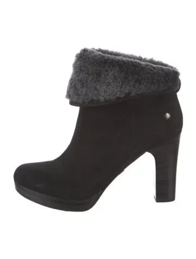 Pre-owned Ugg Suede Boots In Black