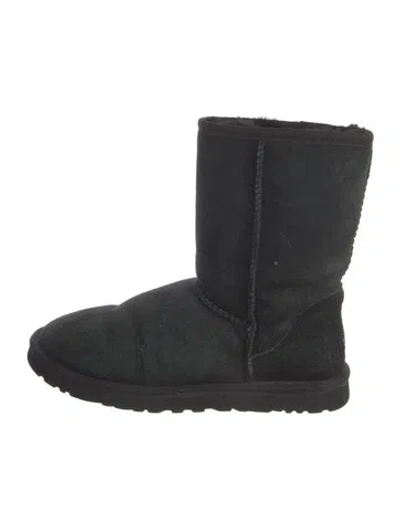 Pre-owned Ugg Suede Boots In Black