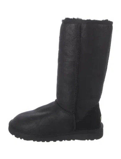 Pre-owned Ugg Suede Boots In Black