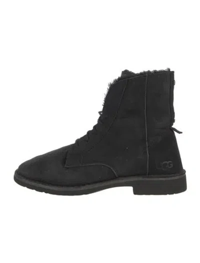 Pre-owned Ugg Suede Boots In Black