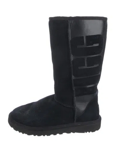 Pre-owned Ugg Suede Boots In Black