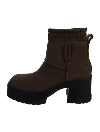 Pre-owned Ugg Suede Boots In Black