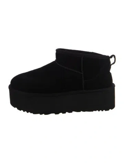 Pre-owned Ugg Suede Boots In Black