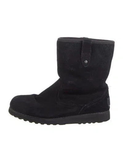 Pre-owned Ugg Suede Boots In Black