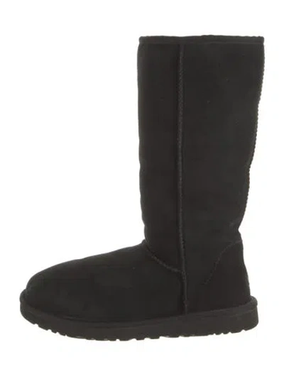 Pre-owned Ugg Suede Boots In Black
