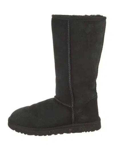 Pre-owned Ugg Suede Boots In Black