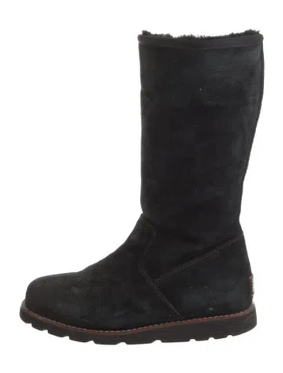 Pre-owned Ugg Suede Boots In Black