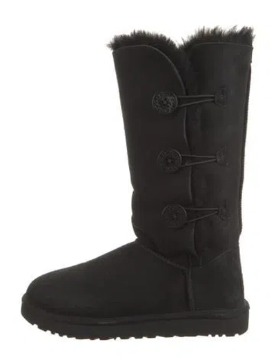 Pre-owned Ugg Suede Boots In Black